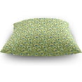thumbnail image 4 of Peacock Feather Pattern Velvet Plush Throw Pillow Cushion Case Cover - 18" x 18" - Invisible Zipper Home Decor Floral for Couch Sofa No Pillow Insert, 4 of 5