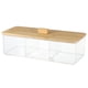 thumbnail image 2 of 1pc de almohadillas de algodón transparente soporte de almacenamiento de escritorio acrílico caja de almacenamiento de maquillaje Feliz Sencillez, 2 of 5