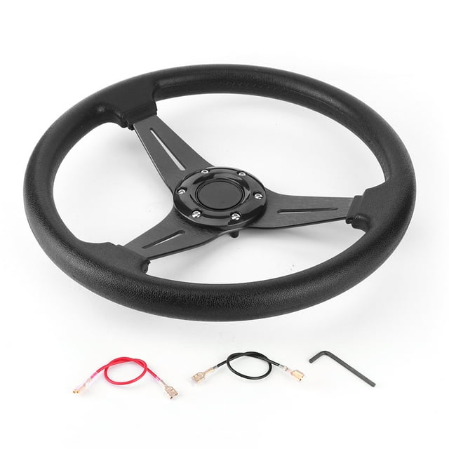 Steering Wheel,350mm/14in Racing Car Drifting Steering Wheel Retrofitting Steering Wheel Tried and Trusted