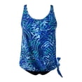 thumbnail image 5 of Maillot de Bain Tankini Rétro Imprimé Taille Haute Conservateur pour Femmes - Hontri, 5 of 5