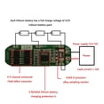 thumbnail image 2 of Módulo de cargador de batería de litio Li-ion 18650 BMS para motor de taladro (estándar 3S 10A), 2 of 7