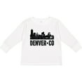 thumbnail image 3 of Inktastic Denver Colorado Skyline Grunge Boys or Girls Long Sleeve Toddler T-Shirt, 3 of 5