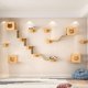 thumbnail image 1 of Estantería de pared para gatos Canormpet con 6 estantes, 2 casas y 2 escaleras, 1 of 7