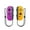 Purple Orange, variant on Left and right handle wireless handle small handle with wake-up vibration switch game handle,Purple Orange
