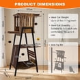 thumbnail image 2 of 57 Inch Multi-Level Modern Cat Tree Tower with Hammock & Scratching Ramp - Wooden Heavy-Duty Cat Tower for Large Cats & Multi-Cat Households, Easy to Clean (Brown), 2 of 9