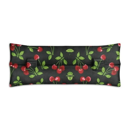 Cherry Lover Seat Belt Pillow Cute Red & Pink Fruit Print, Sweet Aesthetic for Post-Surgery Recovery