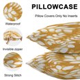 thumbnail image 5 of Throw Pillow Covers 20x20 Inch Set of 2, Ochre Orange Leaves Waterproof Outdoor Pillow Covers, Farmhouse Botanical Branch Vintage Boho Decorative Cushion Pillowcases for Patio Garden Couch Bed, 5 of 9