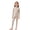 Khaki, variant on Haitryli Girls Kids Base Layer Outfit Winter Thermal Top And Bottom Fleece Lined Underwear Set Cold Weather Brown 120