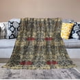thumbnail image 6 of Retro Flowers Original Design Pattern Blanket Double-Sided Soft Cashmere Flannel Blanket 30"X40" Inch, 6 of 6