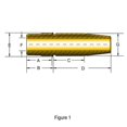 thumbnail image 2 of Kibblewhite 20-20862M Manganese Bronze Replacement Intake Valve Guide (+.002), 2 of 2