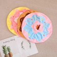 thumbnail image 2 of Almohada de peluche con forma de donut de piel vacía de 38/58 cm, como un anillo fantástico real, cojín de asiento creativo suave de peluche, almohada para la cabeza, 38 cm, piel rosa sin cremallera, 2 of 5