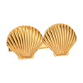 thumbnail image 3 of 18K PVD Gold and Silver Plated Ocean Seashell Hair Clips, Stainless Steel Non Tarnish Sea Shell French Clips Hair Barrettes Slide Pins Beach Style, Hair Jewelry Accessories for Women (Silver), 3 of 10