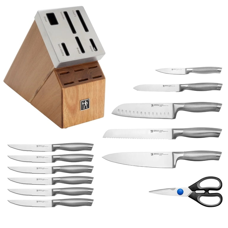 HENCKELS 13-Piece Self-Sharpening Knife Set, Acacia Block, Chef