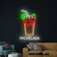 thumbnail image 3 of Handmadetneonsign Michelada Neon Sign, Mexico Cocktail LED Art Decor, Michelada Cocktail LED Wall Decor, 3 of 5
