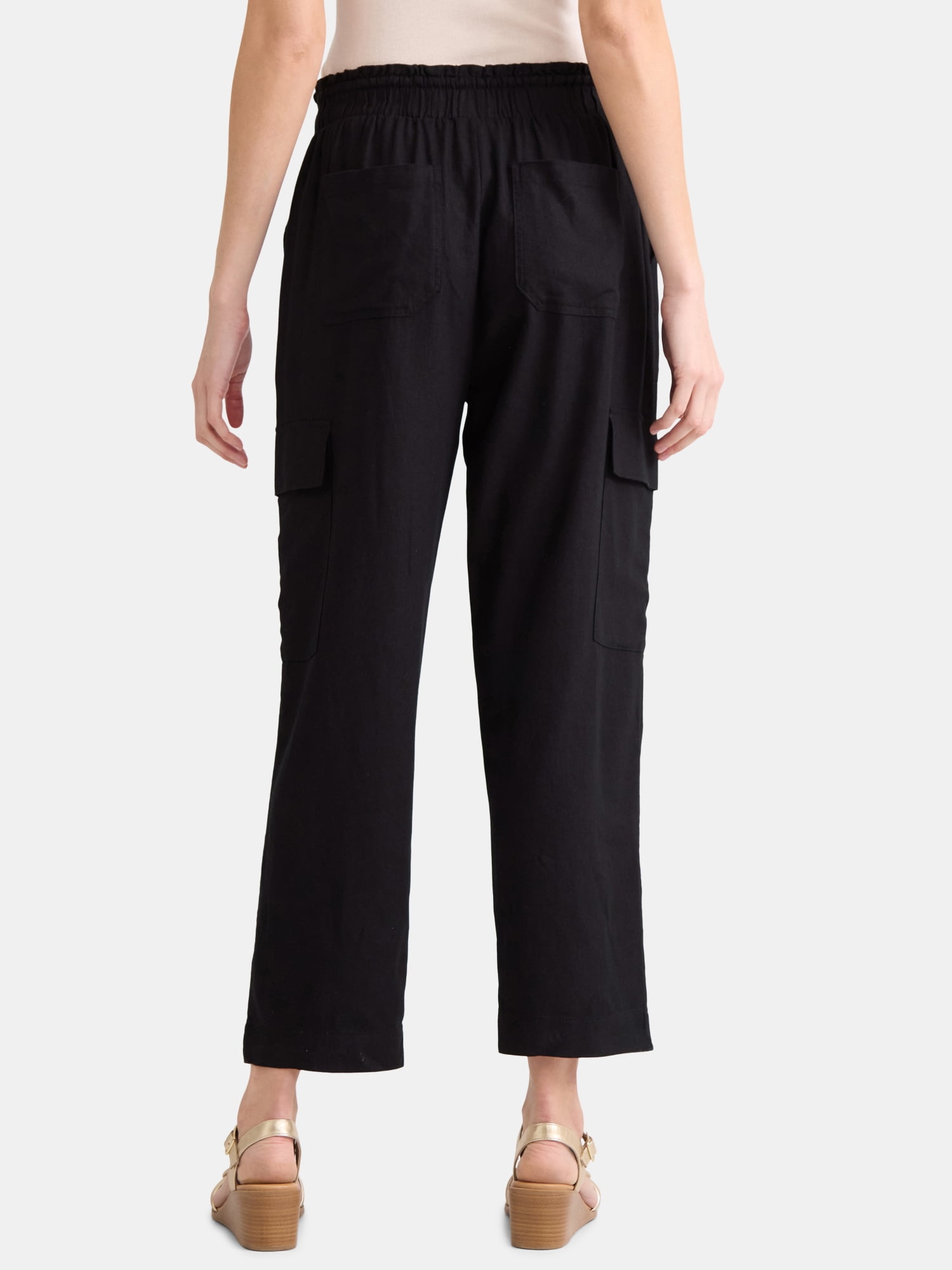 Time and Tru Linen Straight Pant, 27" Inseam, sizes XS-XXXL
