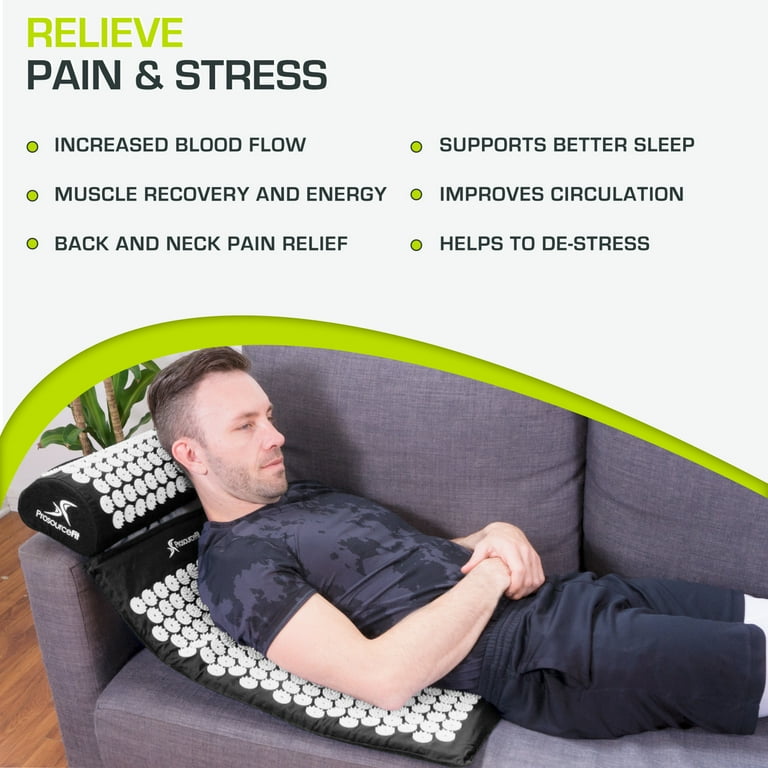 ProsourceFit Acupressure Mat and Pillow Set, Back and Neck Pain