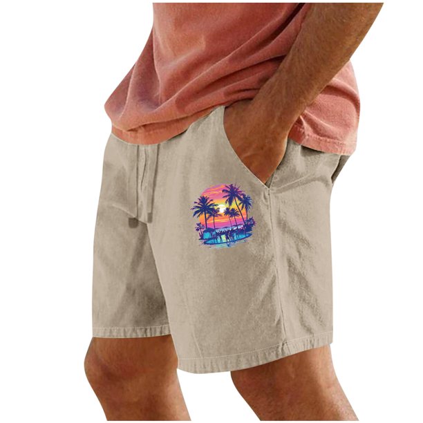 Pantalones Cortos para Hombre Cintura Elástica con Bolsillos Color Sólido Casual Cordón Suelto Pantalones Cortos de Ejercicio
