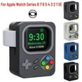 thumbnail image 3 of Support de Chargeur en Silicone pour Apple Watch 8/7/6/5/4/3/SE 45MM Support de Charge avec Base de Design pour Console de Jeu, 3 of 5