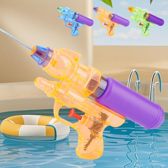 FEOLGEHLY Transparent Water Gun, Press Type Water Blasters, Water Guns For Adults, Super Soaker Water Gun Long Range, ABS Plastic, for Beach Days, Pool Parties, Backyard Water Wars (Green)