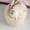 Beige, variant on Round Stuffed Pouf Ottoman 17 x 14, Foam Filled Faux Fur Ottoman Foot Rest for Chair with Washable Cover, Foot Stools Under Desk for Living Room & Bedroom, Beige