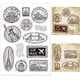 thumbnail image 1 of Sello transparente para hacer tarjetas, sello postal de ciudad, sellos de correos, sellos de viaje, sellos transparentes, sellos de marco de película vintage., 1 of 9