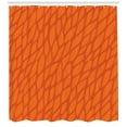 thumbnail image 3 of Ambesonne Burnt Orange Shower Curtain, Nature Growth Leaves, 69"Wx70"L, Orange Burnt Orange, 3 of 3