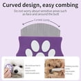 thumbnail image 2 of Pet Detangling & Flea Comb, Pet Detangling Flea Comb for Dogs and Cats, Stainless Steel Tear Stain Remover for Long & Short Hair (Purple+Blue), 2 of 6