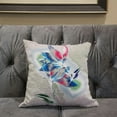 thumbnail image 5 of Amrita Sen Waterflower Indoor/Outdoor Pillow with Removable Cover in Pink Blue White18x18, 5 of 5