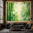 thumbnail image 6 of Green Bamboo Forest With Misty Light, Serene Japanese Inspired Style for Nature Lovers, Botanical Wall Art, Housewarming Gift, Tapestry Wall Hanging for Bedroom and Living Room, 6 of 7