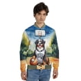 thumbnail image 4 of Happy Father's Day Bernese Mountain Dog Playing Basketball with Best Dad Jersey All Over Print 3D Baseball Jacket Berner Lover Gifts Bomber Jacket Softball - 13006, 4 of 6