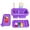 Purple, variant on MyLifeUNIT Paint Brush Cleaner, Paint Brush Holder and Organizers with Palette for Acrylic, Watercolor, and Water-Based Paints (White)