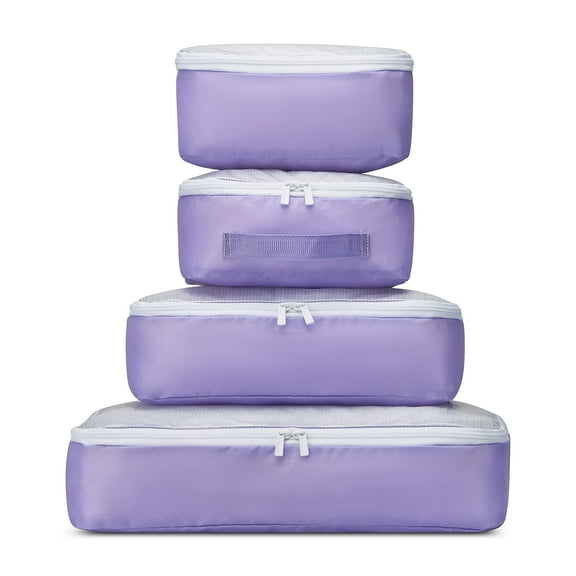 Florence by Mills x DELSEY PARIS No Drama 4-Piece Polyester Packing Cube Set Lavender (F4398103628)