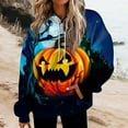 thumbnail image 1 of OUSITAID Halloween Femmes Mode Quotidienne Polyvalent Décontracté Sweat-Shirt à Manches Longues Imprimé Top Sweat-Shirt, 1 of 5