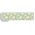 thumbnail image 3 of Fruits Fabric by the Yard, Sliced Tasty Fresh Fruit Rhythmic Pattern on Striped Background, Decorative Upholstery Fabric for Chairs & Home Accents, Almond Green Dark Coral by Ambesonne, 3 of 5