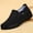 Black, variant on ZTTD Fashion All Season Men Casual Shoes Flat Bottoms Non Slip Waterproof Uppers Solid Color Comfortable Slip On