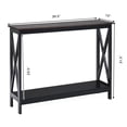 thumbnail image 4 of Giantex  Console Table, Sofa Side Table w/Heavy-Duty Support & X-Shaped, Narrow Accent Entryway Table, Grain, 4 of 8
