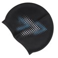 thumbnail image 4 of Swim Bathing Cap Silicone Waterproof Head Cover with Ear Protection for Adult Long Hair Water SportsArrow Printing, 4 of 12