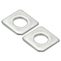2pcs M16 Beveled Square Washers, 16x35mm Missing Angle Square Beveled Washers Bearing Strut Plate Flat Spacer 304 Stainless Steel for Bolts Wedge Shim Leveling Fastener Nut Gasket