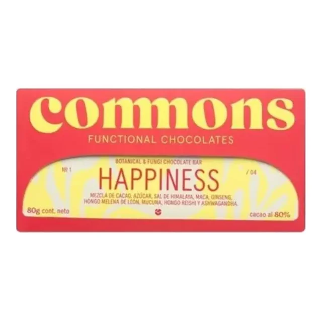 Chocolate Mexicano Con Adaptógenos Happiness 80g Commons