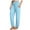 Sky Blue, variant on Yourumao Pants for Women Elastic Waist Tie Front Pants Gym Yoga Straight Sweatpant Lounge Jogger with Pockets