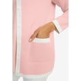 thumbnail image 4 of Jessica London Women's Plus Size Tipped Boxy Cardigan, 4 of 4