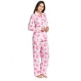 thumbnail image 5 of Casual Nights Women's Long Sleeve Notch Collar Floral Pajama Set, 5 of 5
