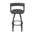 thumbnail image 5 of 861 Artemis 30" Swivel Bar Stool with Pewter Finish and Canter Storm Seat and Back, 5 of 5