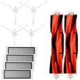 thumbnail image 1 of Accesorios para robot aspirador Xiaomi, 2 cepillos centrales y 4 cepillos laterales y 4 filtros HEPA, recambios para aspirador Xiaomi Mi Robot y Cleaner Roborock W10S/W10S PRO/S10, 1 of 6