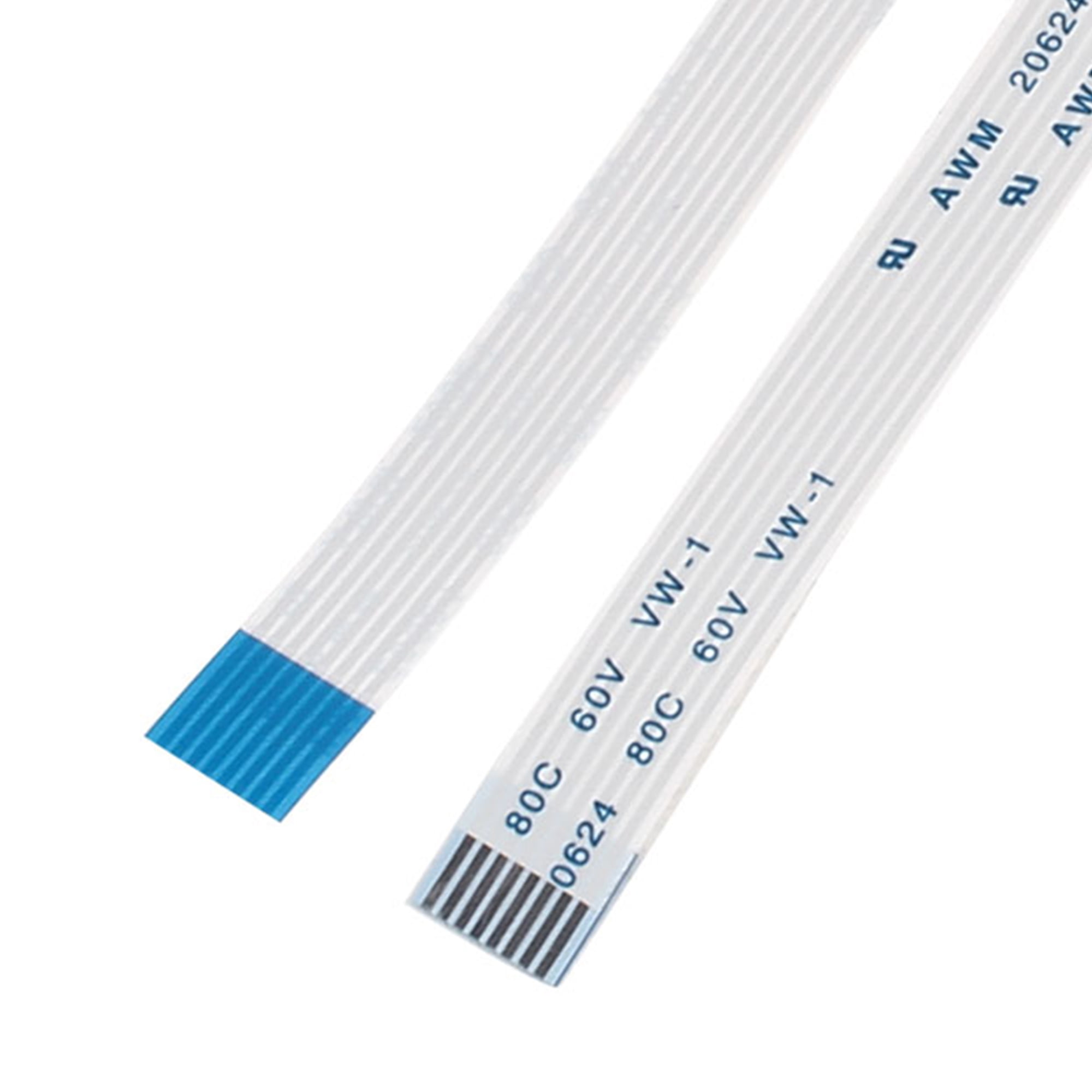 Unique Bargains 2 Pcs Flexible Ribbon Flat Cable 8 Pins 100mm FPC FFC Cable