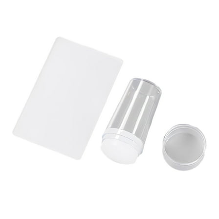 Versatile Nail Stamping Kit Silicone Stamper with Scraper Perfect for DIY or Salon Use