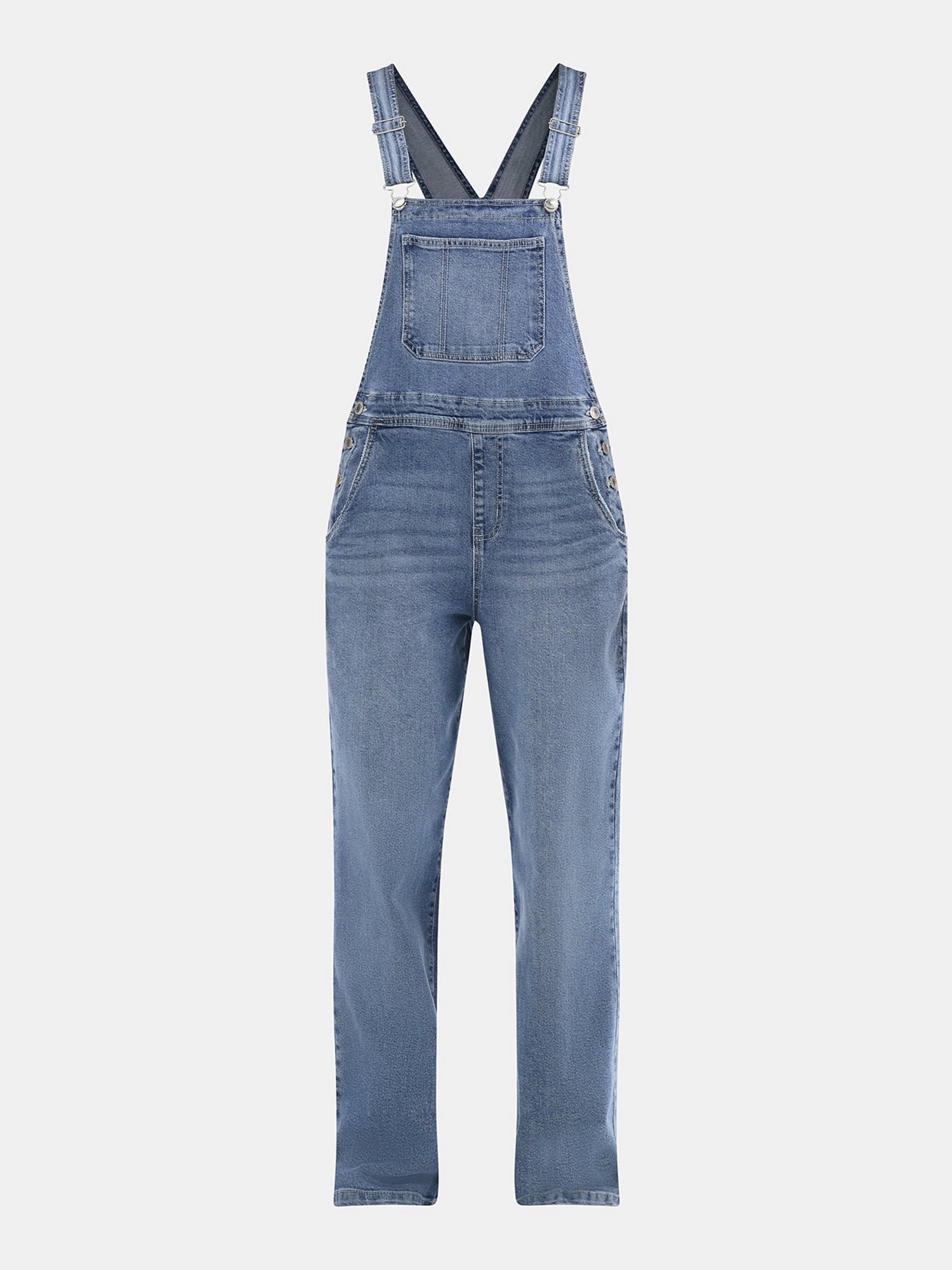 No Boundaries Baggy Denim Overalls, Women's