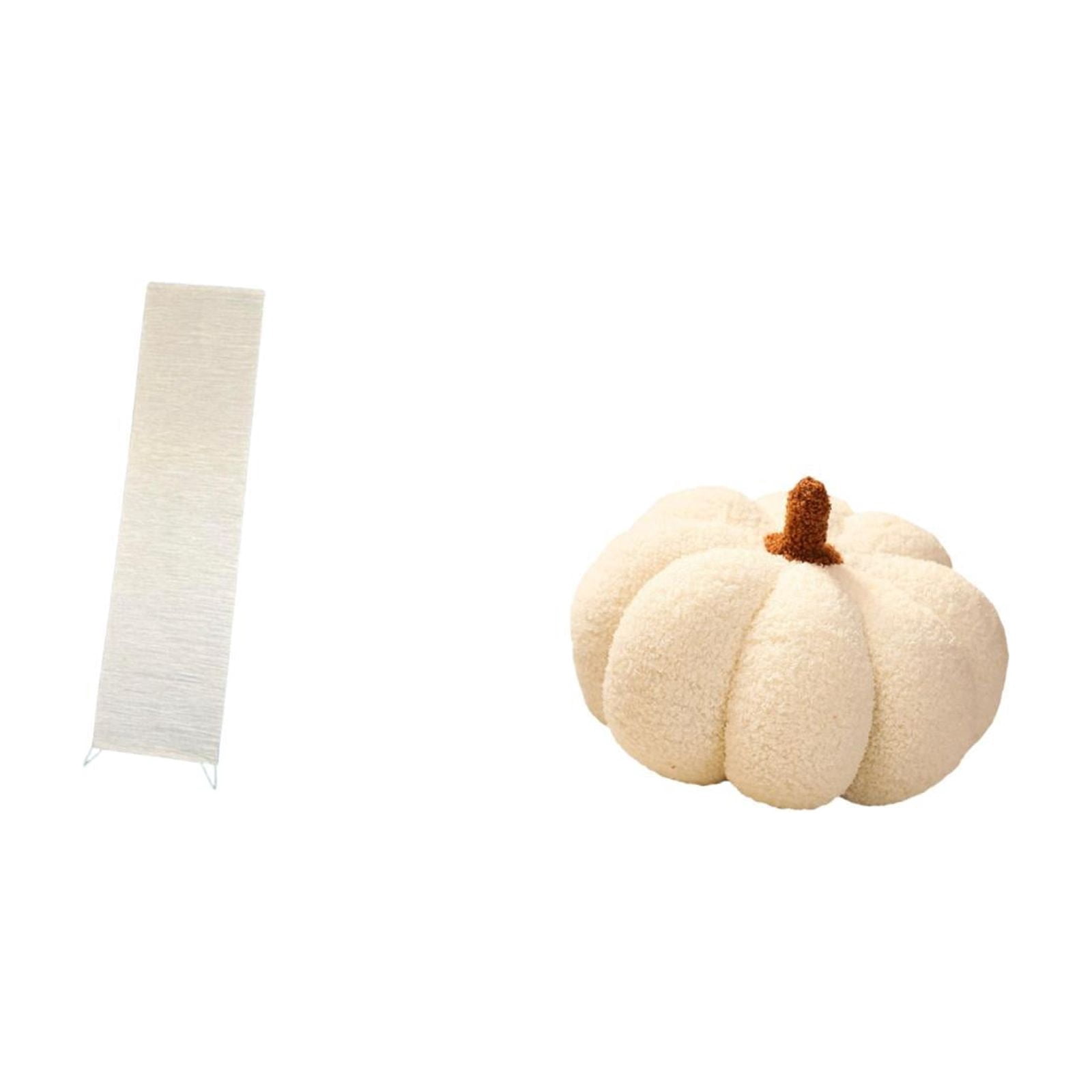 Dualoai Pumpkin Floor Lamp Shade Plush Decorative Living Room Sofa Cushion Halloween Standing Light Cover for Bed Bedroom Decor