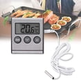 thumbnail image 3 of Digital Fridge Thermometer with Large LCD Display Refrigerator Temperature Meter with High Low Temperature Alarm and Stand, 3 of 7