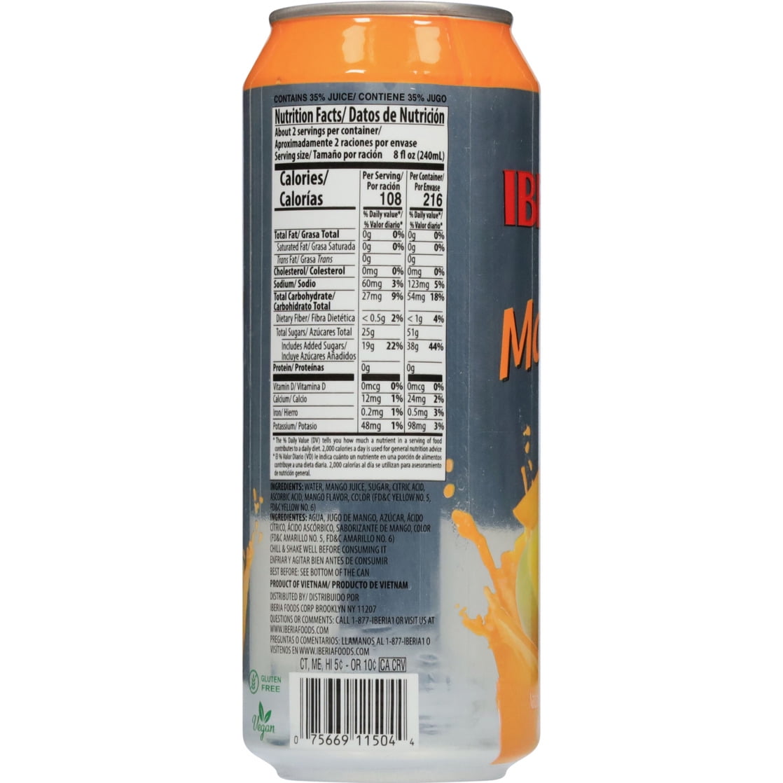 Iberia Mango Juice Drink 16.57 fl oz